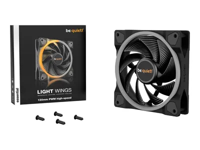 Produktbild von be quiet! Light Wings | 120mm PWM high-speed, Ventilator, 12 cm, 2500 RPM, 88,86 m³/h, Schwarz