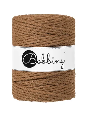 Zdjęcie produktu dla Bobbiny 3PLY Macramé Rope 5 mm 100 m Caramel Sznurek