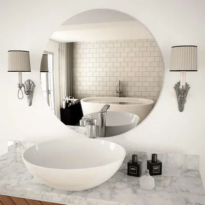 Produktbild von vidaXL Wandspiegel 70 cm Rund Glas