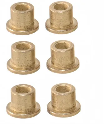 Flanschbuchsen 6x10x10 mm, 6 Stück, selbstschmierend
