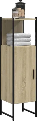 Produktbild von Badschrank Sonoma-Eiche 33x33x120,5 cm Holzwerkstoff 842467