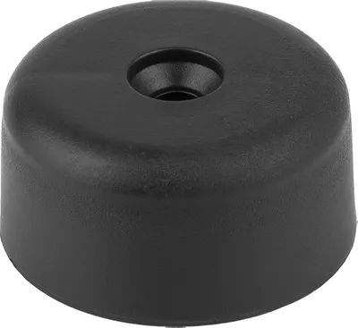 Produktbild von Schraubbarer Möbelgleiter, 50 mm Durchmesser, schwarz