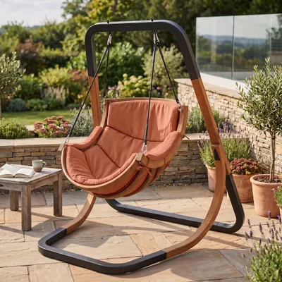 Produktbild von Hängesessel Classic – Schaukelsessel für Garten & Terrasse · Bezug Terracotta #3666