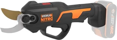 Image de Sécateur sans fil à batterie 20V - WG330E9 - livré sans batterie ni chargeur - l.25cm - orange