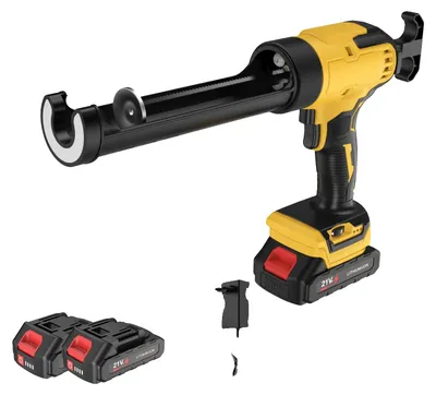 Produktbild von Heißklebepistole, 6 einstellbare Geschwindigkeiten, LED-Funktion, 2 Batterien Set