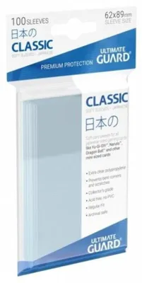 Productafbeelding van Kaarthoezen Japanse Size, Transparant 100 stuks