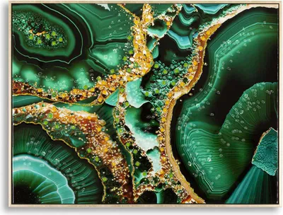 Immagine prodotto di Mauro Ferretti murale Smeraldy 82x4x62 cm verde oro