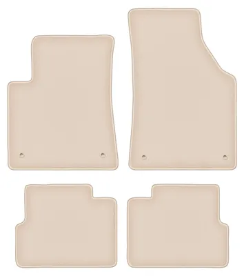 Produktbild von DURBAN Beige Velours-Fußmatten-Set für Jeep Cherokee KL SUV (2013-)