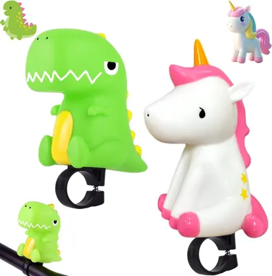 Obrázok produktu pre Detské odrážadlá – Súprava 2 kusov – Jednorožec a dinosaurus