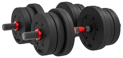 Produktbild von HOMCOM 2 in 1 Hanteln Set 20 kg verstellbare Kurzhantel & Langhantel Fitness