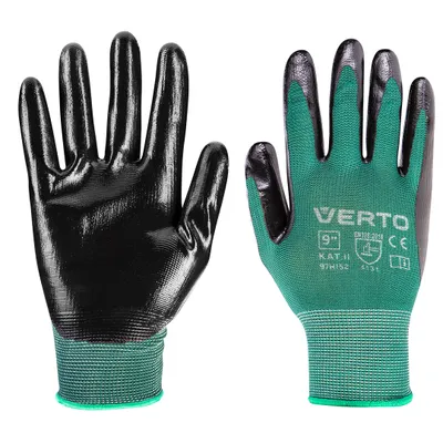 Produktbild von Nitrilbeschichtete Gartenhandschuhe, Größe 9"