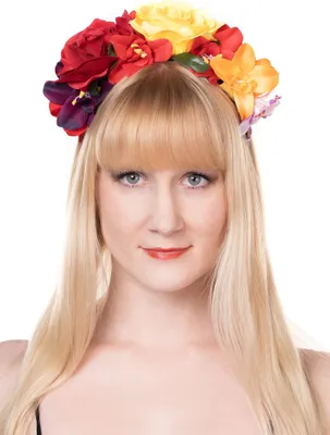 Produktbild von Blumen Hippie Haarreif - Fasching Karnevalskostüm