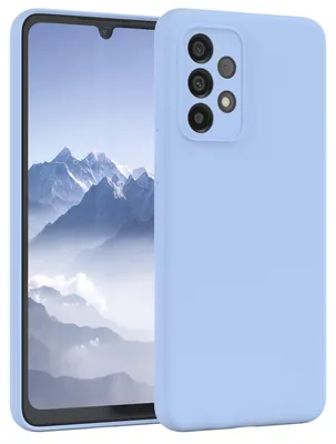 Produktbild von EAZY CASE Silikonhülle für Samsung Galaxy A33 5G Silikon Backcover Schutz in Blau