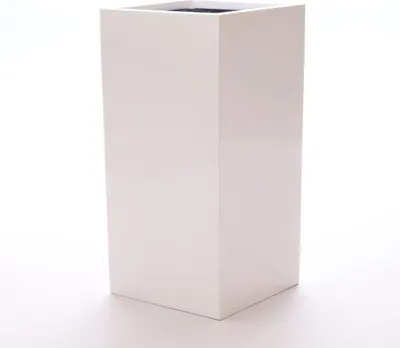 Produktbild von Elegant Einrichten | Pflanzkübel | Fiberglas | säule | 30x30x90cm | hochglanz weiß.
