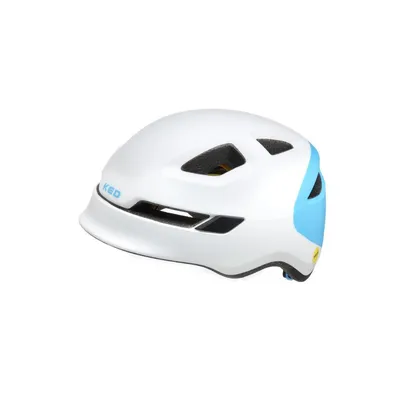Image de KED casque enfant POP, blanc-bleu