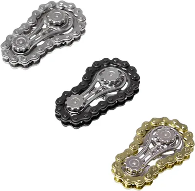 Imagen del producto de Juego de spinners para aliviar el estrés, de 3 piezas, de metal, con dos velocidades, para niños y adultos