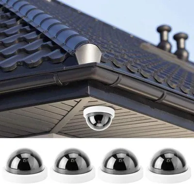 Image de Caméra de surveillance dôme avec LED rouges pour l'intérieur et l'extérieur
