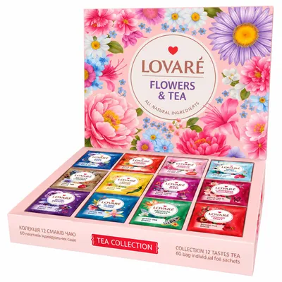 Image de Thé Lovare "Fleurs et thé" 12*5*2gr