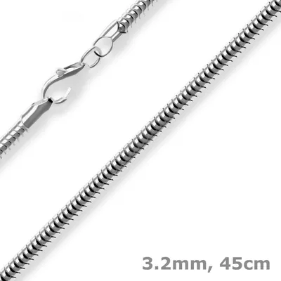 3-2mm-Schlangenkette-aus-925-Silber-rhodiniert-45cm