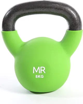 Produktbild von Rebecca Mobili Kettlebell Kugelhantel Neopren Grün Ausdauer Muskeltraining 8 kg