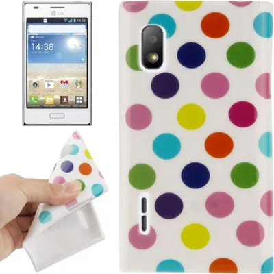 Produktbild von Schutzhülle TPU Punkte Case für Handy LG Optimus L5 / E610