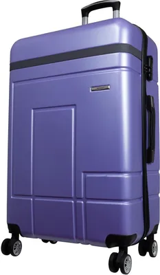 Produktbild von ABS Hartschale Reise Koffer Trolley Gepäck vier 360° Rollen Luzern Blau Gr. XL