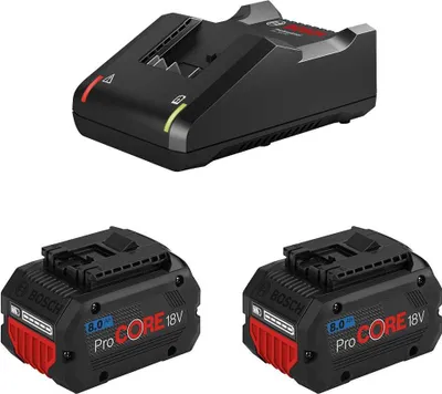 Produktbild von Power Set BOSCH (2 x 18V 8,0 Ah ProCORE + GAL18V-40)