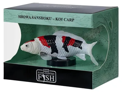 Produktbild von Mojo Koi Showa Sanshoku Dreifarbige Fischfigur Sammlerstück