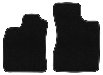 Produktbild von Velours-Fußmatten Vorne für Renault Twingo I 1993-2006 (Schrägheck) – 2-tlg, Schwarz, passgenau – Wielganizator BASIC