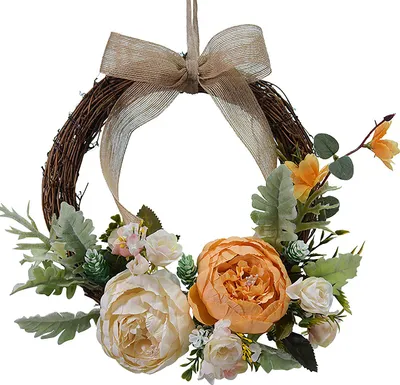 Image de Guirlande de pivoines Simulation Guirlande de décoration extérieure Guirlande de mariage Décoration de porte de maison