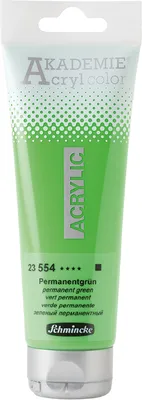 Produktbild von Schmincke 120ml AKADEMIE Acryl color Permanentgruen Acryl 23 554 012