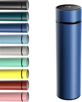 Produktbild von Edelstahlschalldämpf-Thermosflasche 500 ml