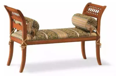 Produktbild von Klassische Sitzbank Hocker Designer Sitzmöbel Polsterbank Bänke Bank