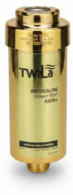 Produktbild von TWaLa Duschfilter Gold Wasserfilter gegen Kalk/Chlor Shower filter AWF-SWR-P-ANM-GD