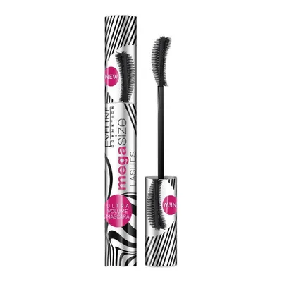Zdjęcie produktu dla Eveline Cosmetics Mega Size Lashes Mascara Pogrubiajco-wyduajcy tusz do rzs, 10 ml