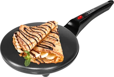 Produktbild von Zilan Crêpes Maker | 800 Watt | Antihaftbeschichtung  Cool-Touch-Griff | Automatische Temperaturkontrolle | 20 cm im Durchmesser