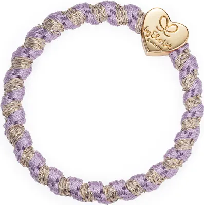 Produktbild von By Eloise London Gold Heart Woven Lavender