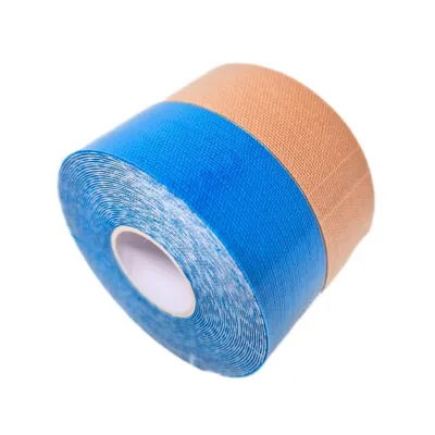 Produktbild von LisaCare Kinesiologie Tape - 2,5cm x 5m - 2er Set Hellblau & Beige latexfrei