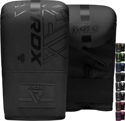 Produktbild von RDX Boxing Gloves for Kickboxing and Muay Thai Training, Maya Hide Leather Kara Punching Bag Gloves for Martial Arts, Sparring, Boxing, MMA, Punching Gloves for Fitness Punching, Sandbag (REUSABLE)