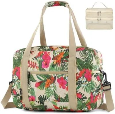 Produktbild von PromoHome® Reisetasche Handgepäck 40x30x20 - Wochenendtasche Sporttasche Damen mit 8 Fächern 20L Flugzeug Reisetasche