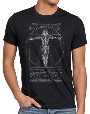 Produktbild von A.N.T. Vitruvianischer Titan Herren T-Shirt on attack aufklärungstruppe