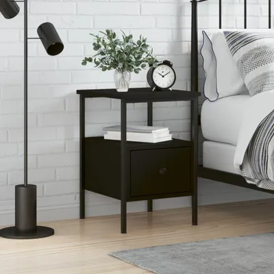 Zdjęcie produktu dla VidaXL 826043, Czarny, Żelazo, Drewno, 340 mm, 360 mm, 500 mm
