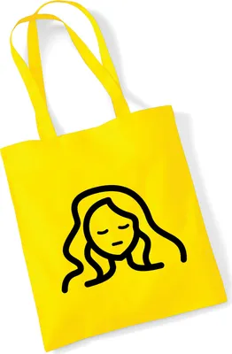 Produktbild von Huuraa Jutebeutel Jungfrau Sternzeichen Symbol 10 Liter Yellow Baumwolle Tasche Geschenkidee