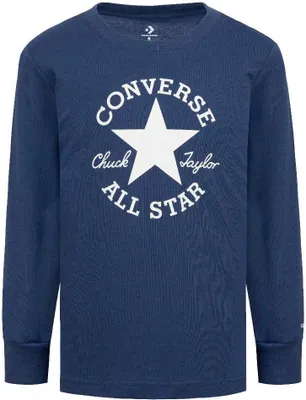 Produktbild von Converse Kids Essentials Dctp Langarm-t-shirt Blau 6-7 Years Blau 6-7 Years