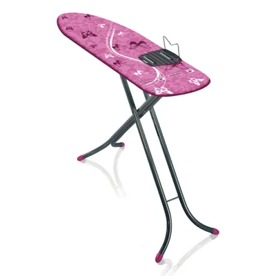 Produktbild von Leifheit Bügeltisch Air Board M Shoulder Fit Compact grey pink, Bügelbrett, Stahl, Baumwolle, Pink, 120 x 38 cm, 72442