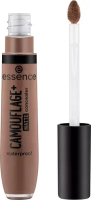 Obrázek produktu pro Essence CAMOUFLAGE+ MATTE, Tmavá kůže, Hnědá, Univerzální pleť, Tekutina, Láhev, 8 ml