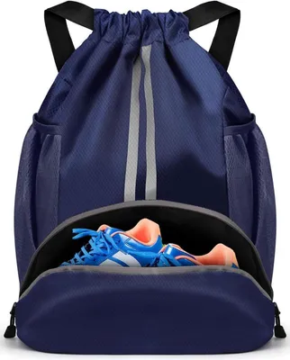 Produktbild von Turnbeutel Fußballtasche Rucksack Kordelzug Gym Sporttasche Kinder