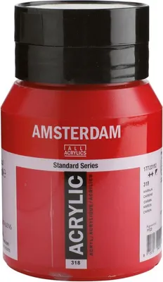 Produktbild von Amsterdam Standard Series Acrylfarbe Flasche 500 ml Karmin 318