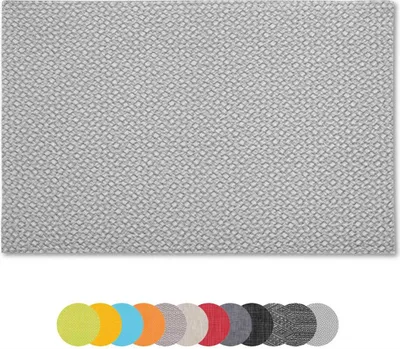 Obrázok produktu pre sada 6 podložiek Podložka cca 30x45 cm Výber: pletená - svetlosivá
