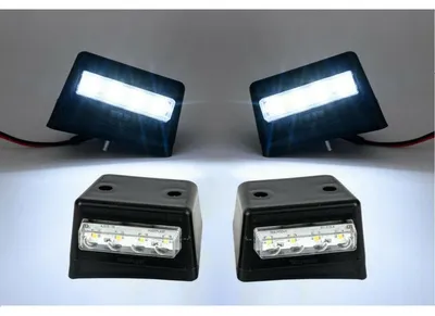 Zdjęcie produktu dla Kompletny zestaw: lewe i prawe światła pozycyjne LED 12 V do montażu na dachu – Transit Mk5/Mk6 1991–2006